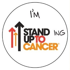 I'm standing up to cancer badge.