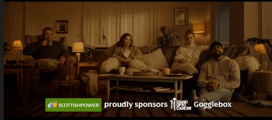 ScottishPower proudly sponsors SU2C and Gogglebox image.