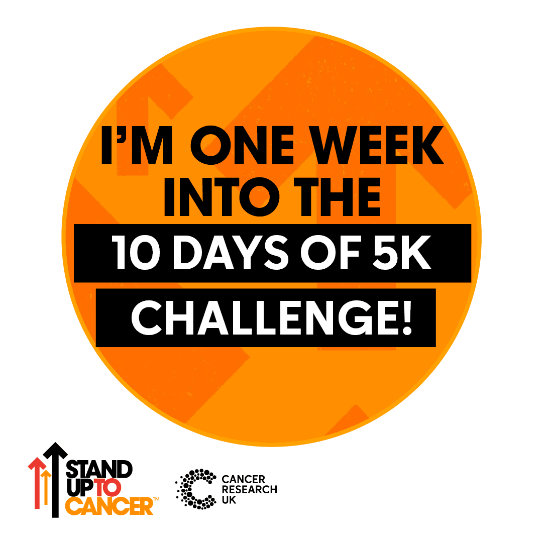 SU2C digital badge - I'm one week in.