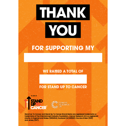 SU2C Thank You Poster.